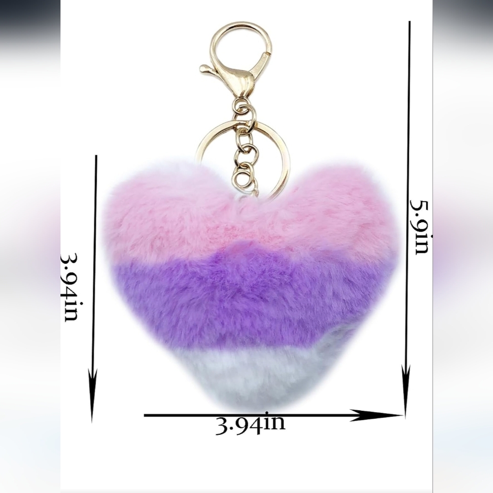 Keychain Purse Charm💜🩷🤍 - Picture 4 of 5